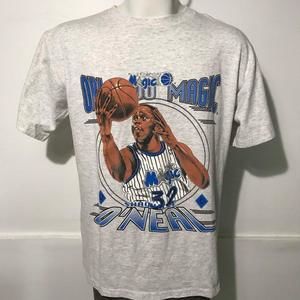 Shaq Shaquille O’Neal Orlando Magic Tee Shirt Retro Grey